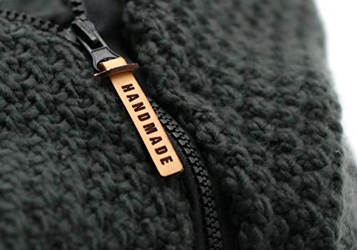 Zipper-Pullover aus Leder, 15 Stück (LZIP01) Handmade Zipper Pull - Reißverschluss aus Leder (Angepasster Text) von 3DP