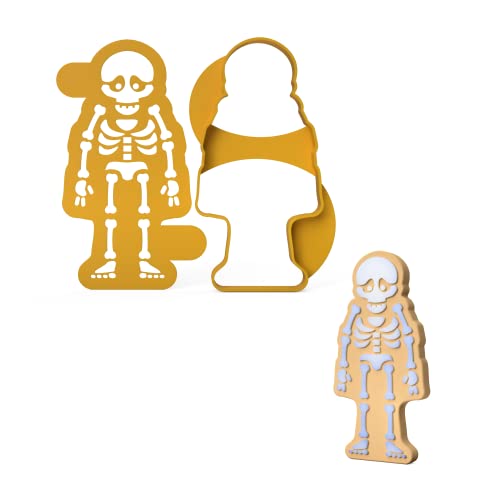 Halloween Skelett Ausstecher inkl. Stencil inkl. 2 Rezepten aus Bio Kunststoff Made in Germany Skelett Ausstechform Halloween Skelett Ausstecher inkl. Stencil inkl. 2 Rezepten aus Bio Kunststoff Made in Germany Skelett Ausstechform von 3DREAMS