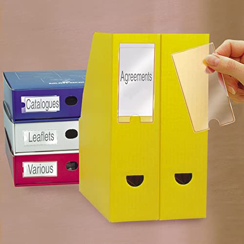 Djois, 10325 - Klebeetikettenhalter, Permanent, 35x102 mm, mit Einlagen, Transparent, 12 Stück, Antistatisch, Polypropylen, Praktisch, Organisation, Büro, Akten, Ordner, Kataloge Djois, 10325 - Klebeetikettenhalter, Permanent, 35x102 mm, mit Einlagen, Transparent, 12 Stück, Antistatisch, Polypropylen, Praktisch, Organisation, Büro, Akten, Ordner, Kataloge von Djois