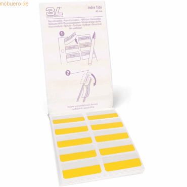 3L Registertabs 40mm blau/rot/gelb/grün VE=140 Stück 3L Registertabs 40mm blau/rot/gelb/grün VE=140 Stück von 3L