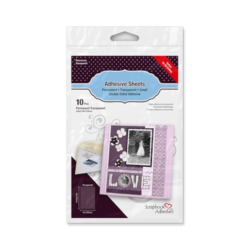 3L Scrapbook Adhesives by Klebebögen Value Pack, Durchscheinend, 10x15cm von 3L