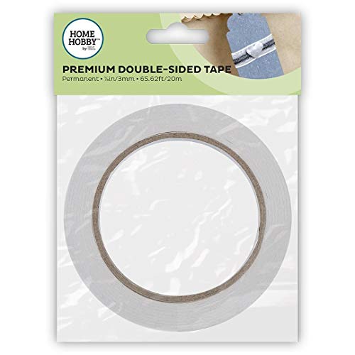 HomeHobby by 3L Premium doppelseitiges Klebeband, Plastik, Clear, 3mm x 20m, 20 HomeHobby by 3L Premium doppelseitiges Klebeband, Plastik, Clear, 3mm x 20m, 20 von 3L