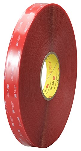 3M VHB 4905 Hochleistungs-Klebeband, 19 mm x 33 m, Transparent, Schutzabdeckung: Folie (4-er Pack) von 3M VHB