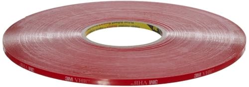 3M VHB 4910 Hochleistungs-Klebeband, 6 mm x 33 m, Transparent, Schutzabdeckung: Folie (12-er Pack) von 3M VHB