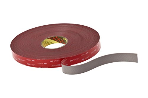 3M VHB 4941 Hochleistungs-Klebeband, 12 mm x 33 m, Grau, Schutzabdeckung: Folie (6-er Pack) von 3M VHB