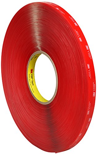 3M VHB Klebebänder, 4918 F, 25 mm x 16,5 m, 2 mm, Transparent, Schutzabdeckung: Folie (3-er Pack) von 3M VHB