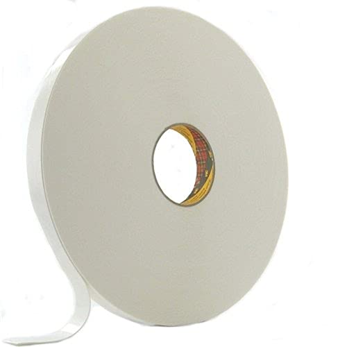 3M VHB Klebeband, 4430P, 12 mm x 66 m, 0,8 mm, Weiß, Schutzabdeckung: Papier (19-er Pack) von 3M