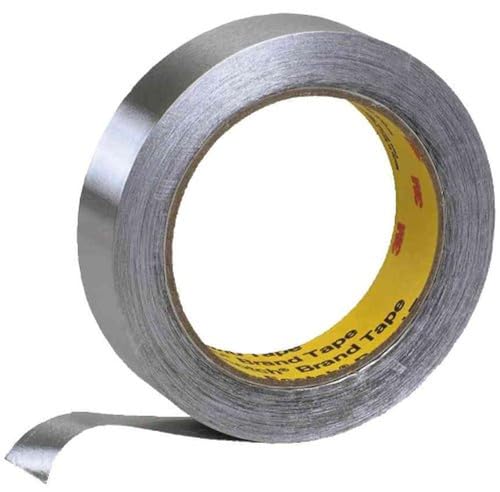 3M 14365050 Weichaluminium Klebeband, 50 mm x 50 m, silber, 16er Pack von 3M