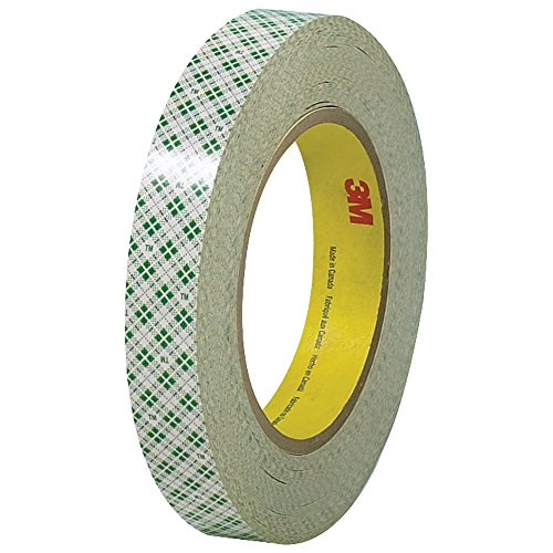 3M 410M doppelseitiges Klebeband mit Papiervlies-Träger, 19 mm x 33 m, 0,13Mm, Weiß (48-er Pack) von 3M