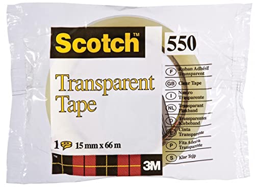 3M 48903 Klebeband, transparent, widerstandsfähig, 15 mm x 66 m, Blau 3M 48903 Klebeband, transparent, widerstandsfähig, 15 mm x 66 m, Blau von Scotch