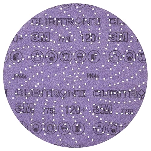 3M Cubitron II Hookit Clean Schleiffolie, 775L, 87435, 12,7 cm x NH, 240+ bis 400+, Violett von 3M