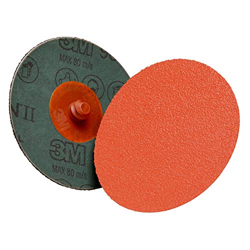 3M Cubitron II Roloc(TM) Fiberscheibe TR 987C (50 Stück), 3, Orange, 50 von 3M