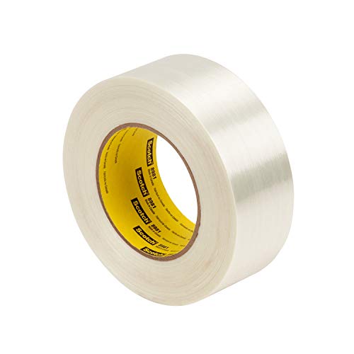 3M Filament-Klebeband Hochleistungsstark 8981, 50 mm x 50 m, Transluzent Weiß (18-er Pack) von 3M