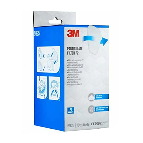 3M Partikelfilter P2 5925 für die Serie 6000 E 6500, 10PR/PK 3M Partikelfilter P2 5925 für die Serie 6000 E 6500, 10PR/PK von 3M