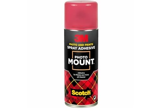 3M PhotoMount Sprühkleber, permanent, wenn getrocknet, 200 ml, 1 Dose von 3M