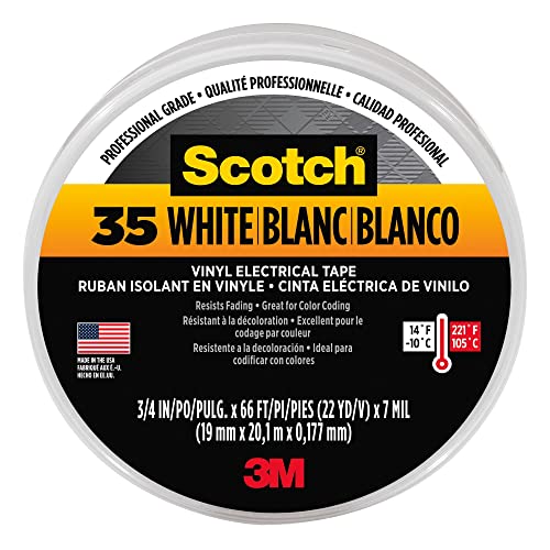 3M Scotch 35 Innen und Außen 20m Vinyl Weiß Klebeband 3M Scotch 35 Innen und Außen 20m Vinyl Weiß Klebeband von 3M