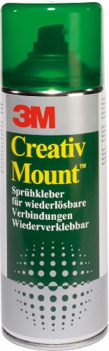 3M 52020 Sprühkleber CreativMount – Sprühklebstoff mit leichter Haftkraft für provisorische Verbindungen – Stets repositionierbar – 400 ml – Weiß/Beige von Scotch