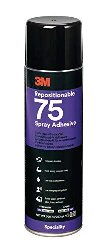 3M Sprühklebstoff 75, wiederlösbare Verbindungen, 500 ml (1-er Pack) von 3M