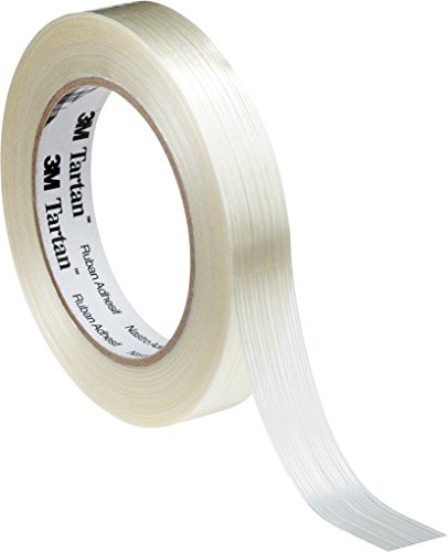 3M Tartan Filament-Klebeband Standard 8953, 12 mm x 50 m, Transparent (72-er Pack) von 3M
