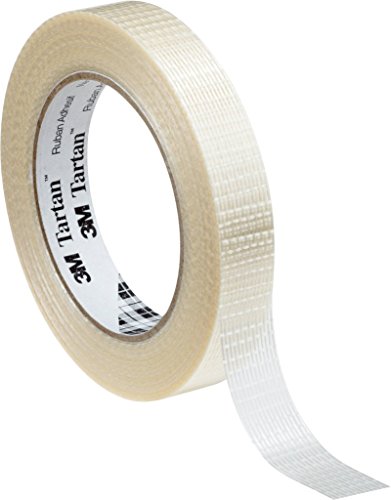 3M Tartan Filament-Klebeband Standard 8954 , 75 mm x 50 m, Transparent (12-er Pack) von 3M