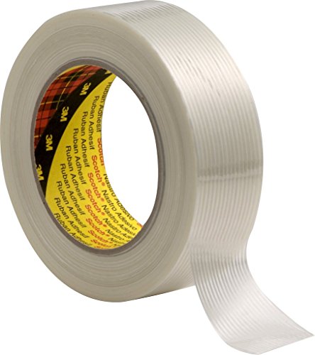 3M Tartan Filament-Klebeband Universal 8956, 50 mm x 50 m, Transparent (18-er Pack) von Scotch