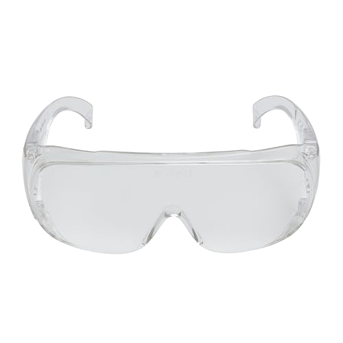 3M VisitorC Schutzbrille für Brillenträger, leichte Elektrowerkzeugarbeiten, Schutz gegen Splitter, 99.9% UV-Schutz, Klare Polycarbonatscheiben von 3M