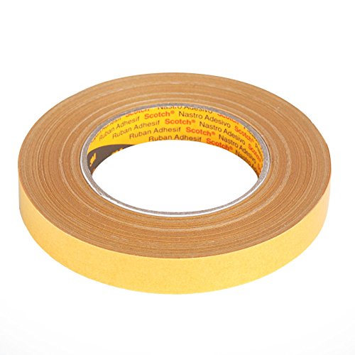 3M doppelseitiges Klebeband mit Gewebeträger, 9525, 19 mm x 25 m, 0,28 mm, Beige (1-er Pack) von 3M