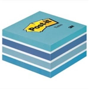 Haftnotiz-Würfel 3M Post-it 2028B, 76x76mm, 450 Blatt, blau/weiß Haftnotiz-Würfel 3M Post-it 2028B, 76x76mm, 450 Blatt, blau/weiß von 3M