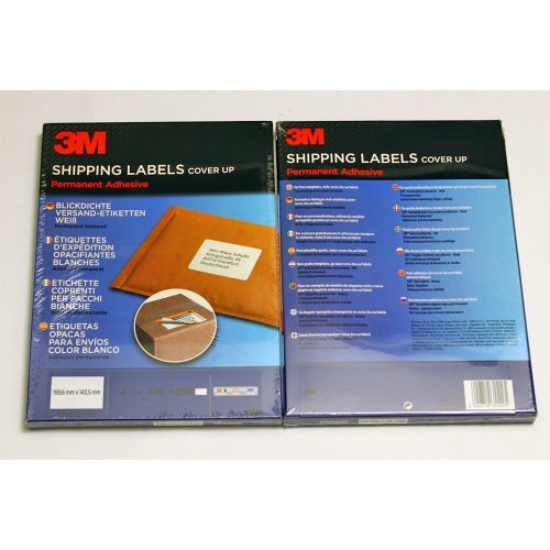 PBSH2100 Blickdichte Versand-Etiketten für Inkjet, Laser, Kopierer, 199.6 x 143.5 mm, 200 Etiketten, weiß PBSH2100 Blickdichte Versand-Etiketten für Inkjet, Laser, Kopierer, 199.6 x 143.5 mm, 200 Etiketten, weiß von 3M