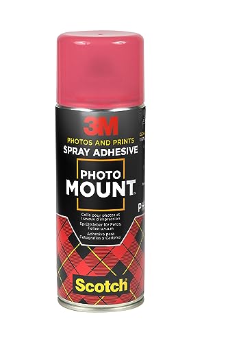 Scotch PhotoMount Klebespray - Sprühkleber für Fotos, Folien u.v.a.m., 400 ml, 1 Dose/Packung - für Schnelle und Dauerhafte Verbindungen von 3M