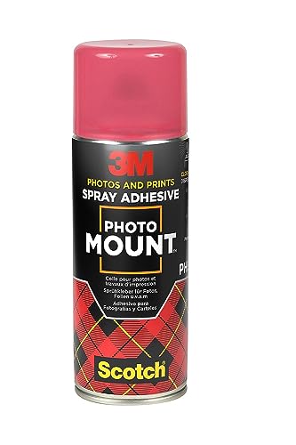 Scotch PhotoMount Klebespray - Sprühkleber für Fotos, Folien u.v.a.m., 400 ml, 1 Dose/Packung - für Schnelle und Dauerhafte Verbindungen Scotch PhotoMount Klebespray - Sprühkleber für Fotos, Folien u.v.a.m., 400 ml, 1 Dose/Packung - für Schnelle und Dauerhafte Verbindungen von Scotch