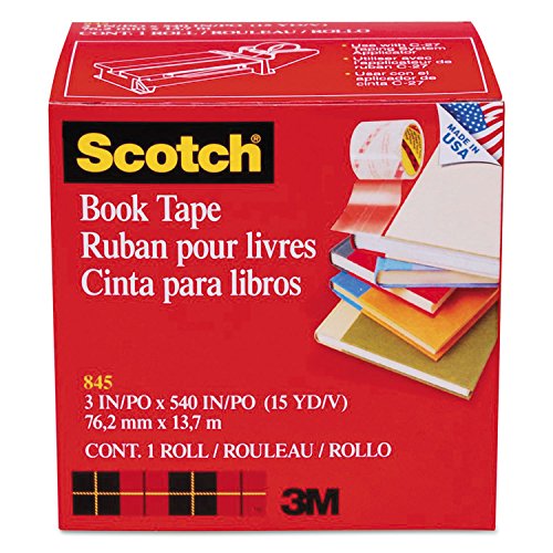 Scotch - Book Tape, 3" Core Size, 3" x 15 Yards, Clear, Sold as 1 Roll, MMM8453 von 3M