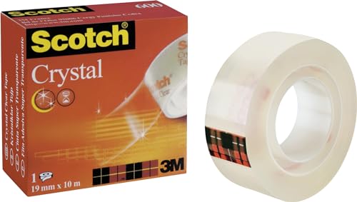 Scotch Crystal Clear 600 Klebeband, 19mm x 10M von Scotch