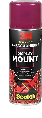 Scotch DisplayMount Adhesive Spray, Mehrzweckklebstoff , 400ml, 1 Dose/Packung - Für Schnelle und Dauerhafte Verbindungen von Scotch