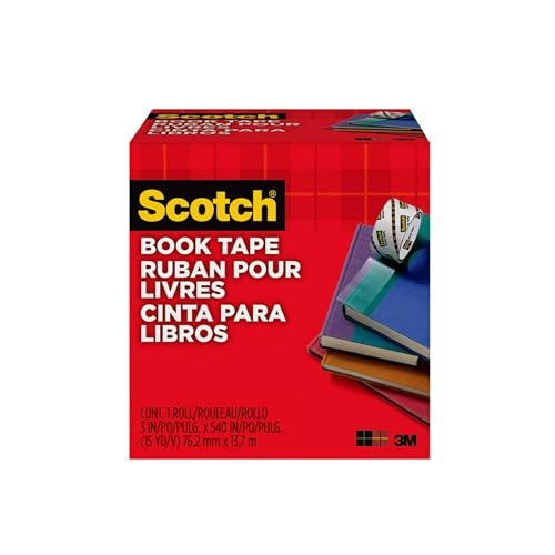 Scotch FF084574 Buchreparatur-Klebeband transparent, 76,2 mm x 13,7 m von Scotch