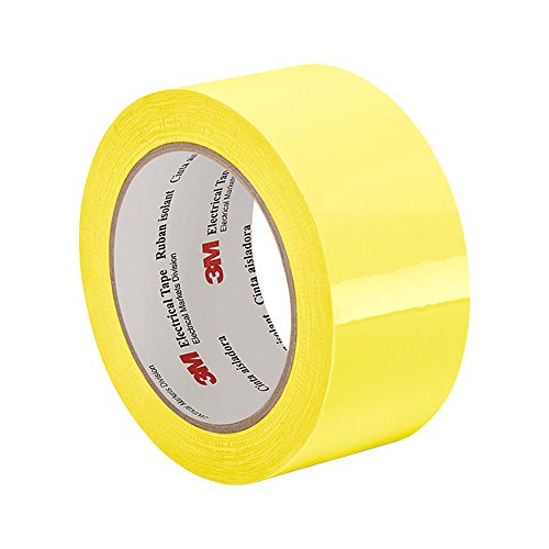 TapeCase 1350F-1Y gelbe Polyesterfolie, 3M schwer entflammbares Klebeband 1350F-1, 266 Grad F Leistung, 0,03 cm Dicke, 72 m Länge, 4,8 cm Breite von 3M