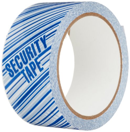 TapeCase 150SP-7 Bedrucktes weißes Kartondichtband mit blauer Schrift – "Security" Klebeband – 5,1 cm x 55yds (1 Rolle) von 3M