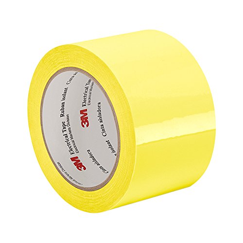 TapeCase 56: 12,7 x 22,7 m, gelbe Polyesterfolie, elektrisches Klebeband, 5,3 cm dick, 182,9 cm Länge, 12,2 cm Breite, Gelb von TapeCase