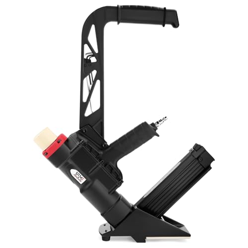 3PLUS 2-in-1 Pneumatischer Bodennagler/Heftgerät - Schwarz/Rot - Klassisch - Automatisch - Metall, Gummi 3PLUS 2-in-1 Pneumatischer Bodennagler/Heftgerät - Schwarz/Rot - Klassisch - Automatisch - Metall, Gummi von 3PLUS