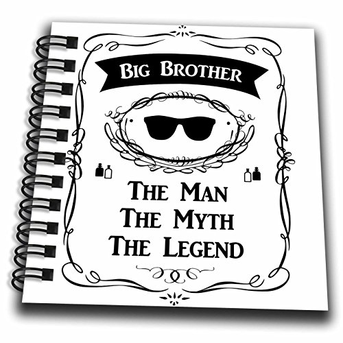 '3dRose Big Brother,"The Man The Myth The Legend, Bro Holunder Geschwisterwagen, Mini-Notizbuch, 4 x 4 cm '3dRose Big Brother,"The Man The Myth The Legend, Bro Holunder Geschwisterwagen, Mini-Notizbuch, 4 x 4 cm von 3dRose