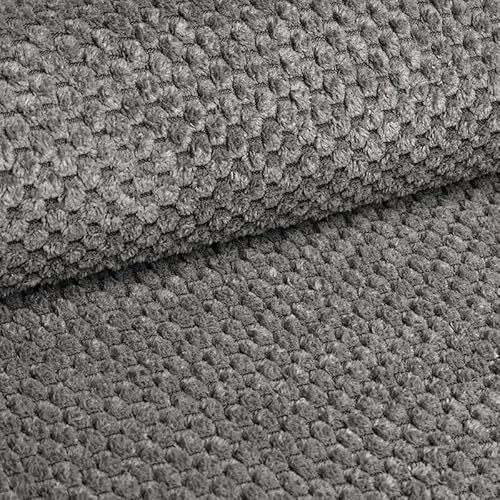 4L Textil Polsterstoff Möbelstoff Sechseckiges Muster Stoff als Meterware Hydrophobes Gewebe Haustierfreundlich von 4L Textil