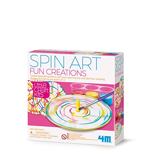 4M 404769 Little Craft Spin Art Fun Creation, Multi Colour von 4M