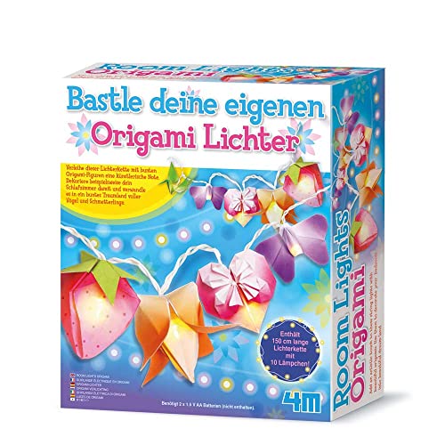 4M Create Your Own Beautiful Origami Lights - DIY Origami Lampen Bastelset für Kinder - Kreatives Bastelprojekt zur Raumdekoration - Perfektes Geburtstagsgeschenk 4M Create Your Own Beautiful Origami Lights - DIY Origami Lampen Bastelset für Kinder - Kreatives Bastelprojekt zur Raumdekoration - Perfektes Geburtstagsgeschenk von 4M