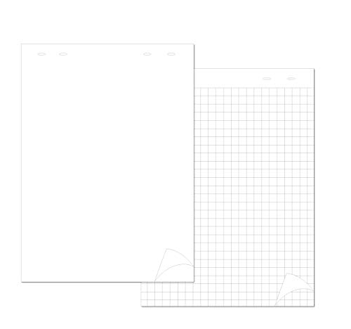 4Company Ersatzblock für Whiteboards, 20 Blatt, Universallochwand 5 Stück von 4Mat