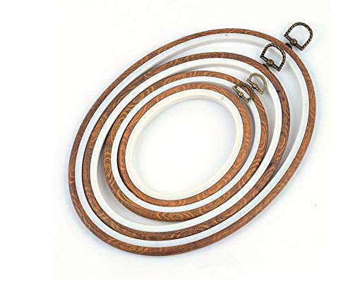 4URNEED 4 Stück Stickrahmen 10CM/15CM/19CM/25CM Stickerei Kit Anfänger Kreuzstich Set Kreuzstich Tool Embroidery Hoop Klein zu Groß Aufhängbar Oval 4URNEED 4 Stück Stickrahmen 10CM/15CM/19CM/25CM Stickerei Kit Anfänger Kreuzstich Set Kreuzstich Tool Embroidery Hoop Klein zu Groß Aufhängbar Oval von 4URNEED