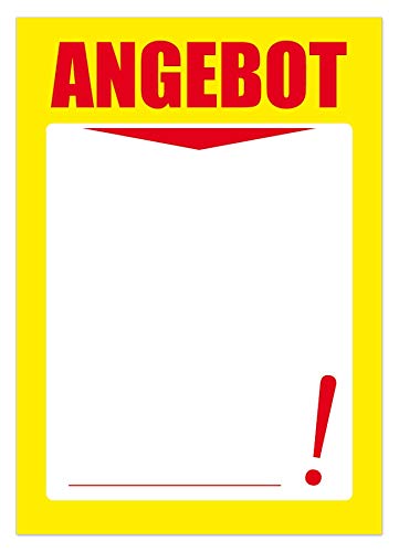 DIN A4 Design-Papier-222 mit 100 Blatt, ANGEBOT gelb, 90g Papier für Einzelhandel für Angebote/Peisauszeichnung DIN A4 Design-Papier-222 mit 100 Blatt, ANGEBOT gelb, 90g Papier für Einzelhandel für Angebote/Peisauszeichnung von 4WAY Verlag