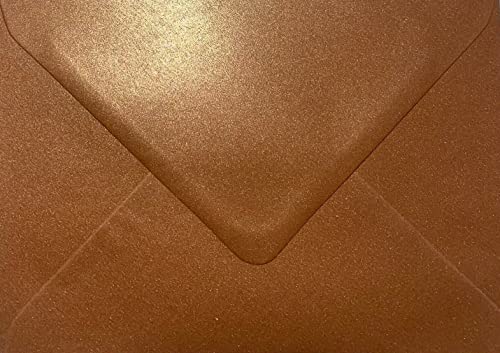 Farbige C5-Briefumschläge für A5-Grußkarten, Hochzeitseinladungen und Bastelarbeiten, 162 x 229 mm, 30 Stück (Perlkupfer) von 4aboxes ltd