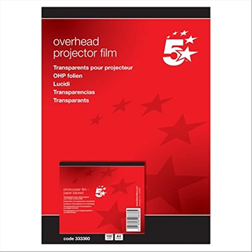 5star Kopierfolie A4 klar mit Blatt VE=100 Blatt 5star Kopierfolie A4 klar mit Blatt VE=100 Blatt von 5 Star Office