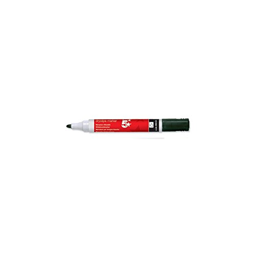 Schwarzer Trockener Whiteboard - Marker - Stift Für Whiteboards, Flipcharts, Memo - Boards - 3mm Bullet Tipp - Pack von 4 von 5 Star