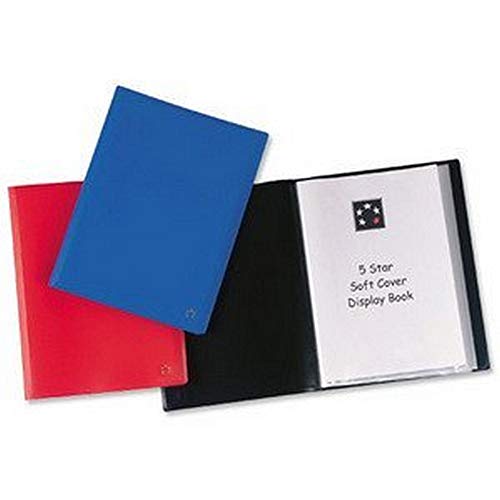 Protège-documents 5* en polypropylène 40 vues bleu, couverture 3/10e, pochettes 6/100e von 5 Star